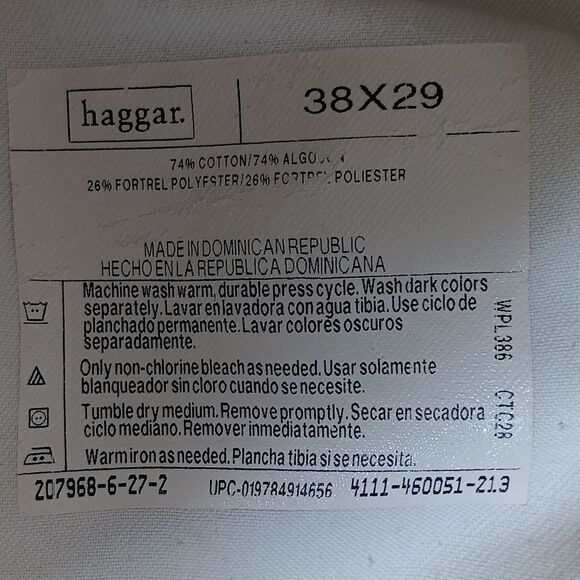 Haggar Tan Corduroy Pants Classic Straight-Leg - Picture 2 of 4